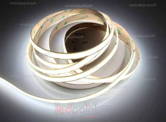 Image de Ruban led COB 5m blanc 4000K CRI Ra>90 600led/m 24V 26W/m