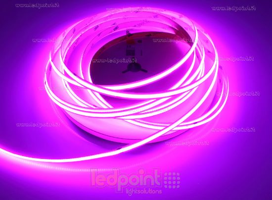 Image de Ruban led COB violet 10m 480leds/m 24V 12W/m
