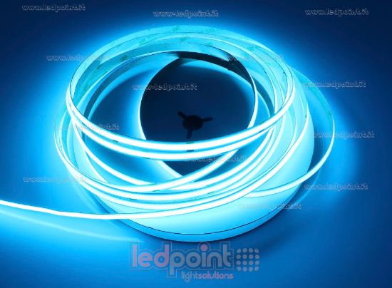 Image de Ruban led COB bleu glace 10m 480leds/m 24V 12W/m
