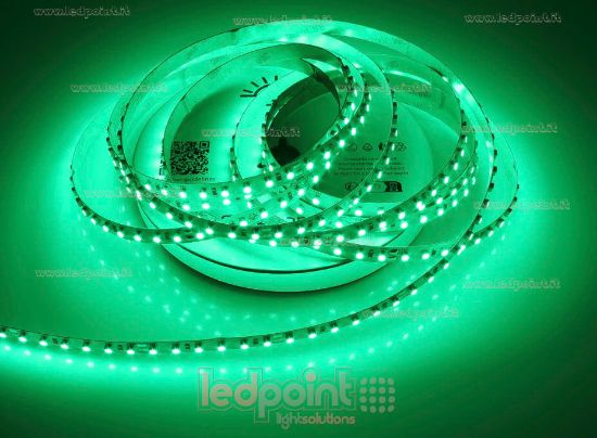 Image de Ruban led Vert 5m 120leds/m 3528 Honglitronic 24V 9,6W/m