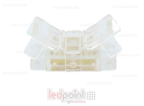Image de Connecteur transparent à 2 broches pour la jonction de rubans LED avec PCB de 8mm