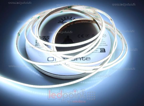 Image de Ruban led COB blanc froid 5m 6000K CRI Ra>90 320leds/m 24V 6W/m PCB 5mm