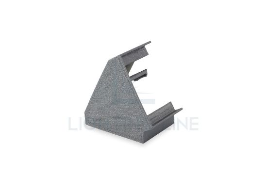Image de Embout d'extrémité pour jonction hexagonale de profilé en aluminium de 26x36mm