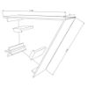 Image de Embout d'extrémité pour jonction de forme triangulaire de profilé en aluminium de 26x36mm