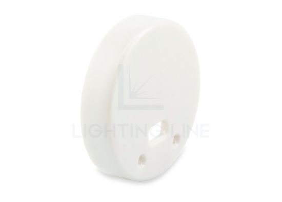 Image de Embout blanche en plastique avec passe-câble pour profilé rond NE01-14 et NE02-15