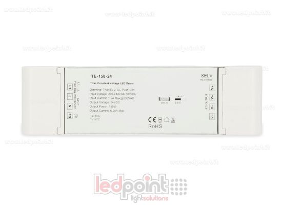 Image de Transformateur 150W 24V CV Triac AC Push-Dim SkyDance