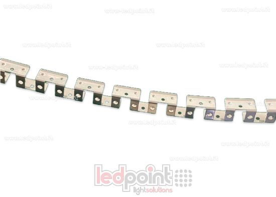 Image de Barre en aluminium pliable de 1m pour fixation du Néon Flex 12x12mm