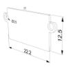 Image de Embout en tôle galvanisée pour profilé en aluminium pour placoplâtre DW07-01