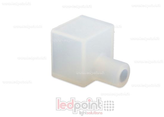 Image de Embout de terminaison avec sortie frontale pour câble d'alimentation pour Néon Flex 10x10mm