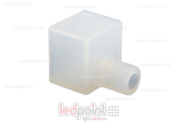 Image de Embout de terminaison avec sortie frontale pour câble d'alimentation pour Néon Flex 12x12mm