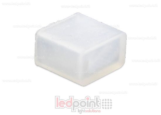 Image de Embout transparent en silicone de 7 mm pour ruban LED avec protection IP64 et IP67