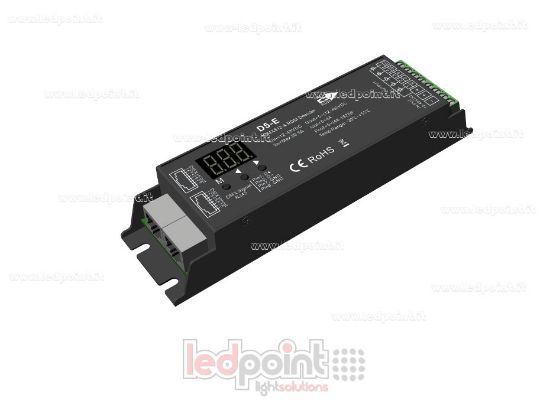 Image de DMX 512 & RDM décodeur, 5 canaux 4A chacun, tension 12-48V DC, RJ45