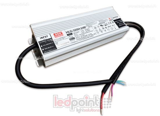 Image de Transformateur 320W 24V avec entrée (1~10Vdc, PWM ou résistance) IP67 Mean Well