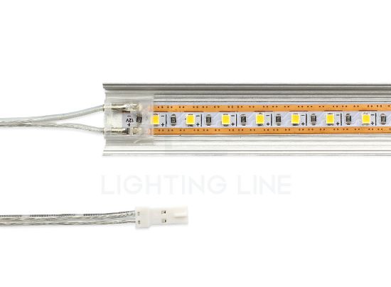 Image de Connecteur pour profilés avec diffuseur LLD-03 avec 20cm de câble et connecteur Dupont