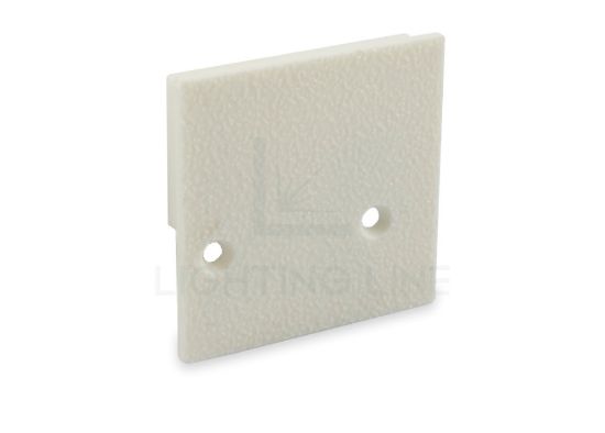 Image de Embout blanc droit pour profilé en aluminium pour installation murale WL05-05