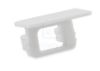 Image de Embout blanc avec trou pour câble d'alimentation pour profil en aluminium encastré RE14-23
