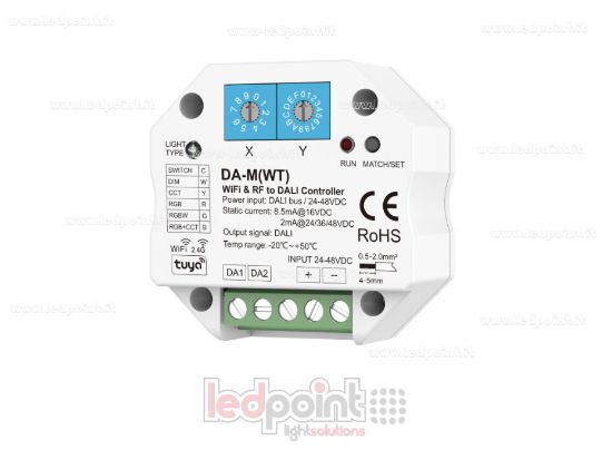 Image de Convertisseur WiFi et RF vers DALI, 4ch, 24V DC RF2.4GHz
