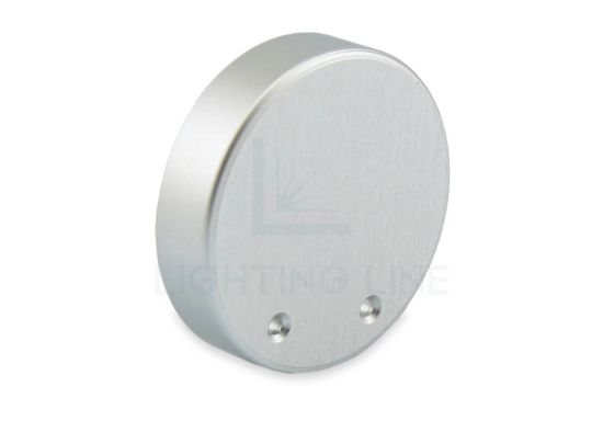 Image de Embout métallique gris pour profilé rond NE01-14 et NE02-15