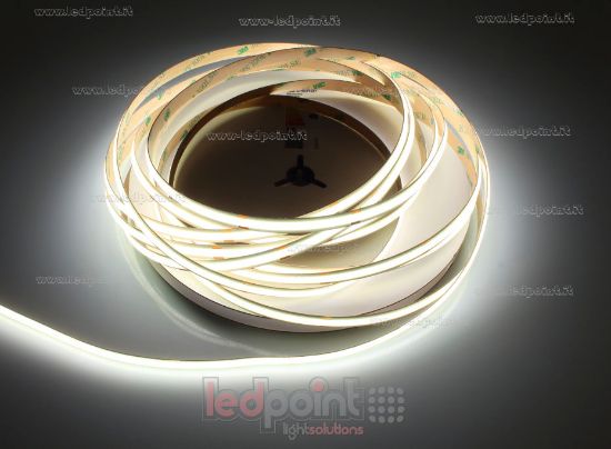 Image de Ruban LED COB 10m blanc 4000K CRI Ra>90 480LEDs/m 24V 7,5W/m avec contrôle en courant