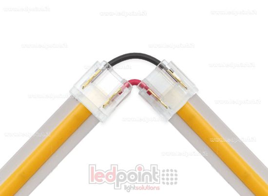 Image de Connecteur en L pour jonction de ruban et COB avec PCB de 10mm à 2 broches
