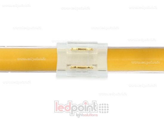 Image de Connecteur transparent pour jonction de ruban et COB avec PCB de 5mm à 2 broches