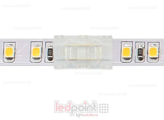 Image de Connecteur transparent à 2 broches pour la jonction de rubans LED avec PCB de 8mm