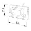 Image de Embout noir en plastique pour profilé SL12-16