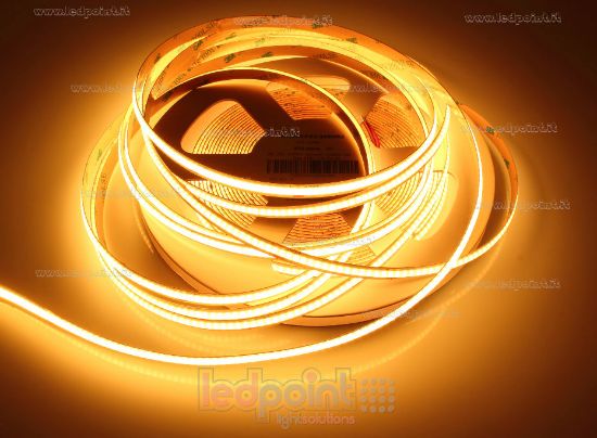 Image de Ruban led COB blanc chaud 10m 2200K CRI Ra>93 320led/m 24V 9,6W/m