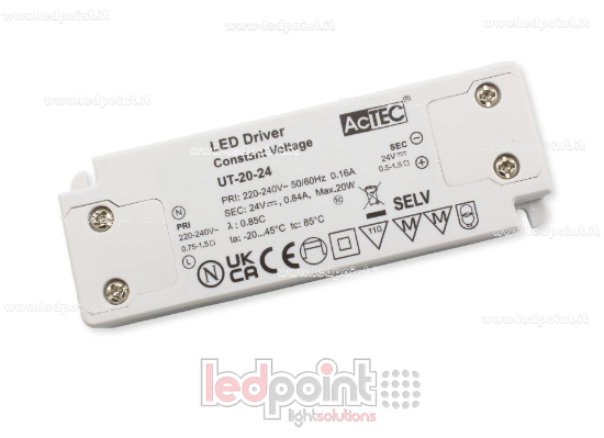 Image de Transformateur ultra thin 20W 24V AcTEC