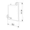 Image de Embout en tôle galvanisée pour profilé en aluminium pour plaques de plâtre DW01-03