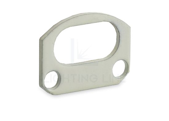 Image de Cache en tôle peinte en blanc pour profilé en aluminium SL20-20 avec trou
