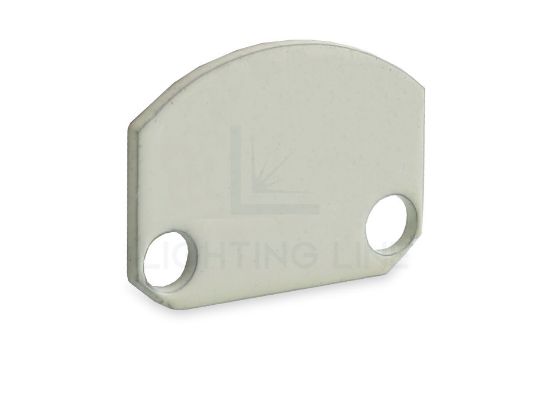 Image de Embout en tôle peinte en blanc pour profilé en aluminium SL20-20
