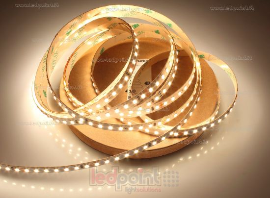 Image de Ruban LED 5m blanc chaud 3000K 3step 2835 140led/m 24V 11,5W/m CRI Ra>90 avec piste de signal pour capteur tactile métallique