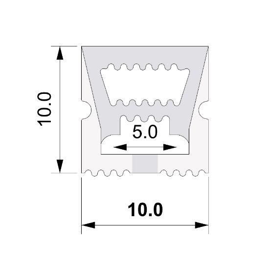 Image de Tube Neon Flex 10x10mm 1m