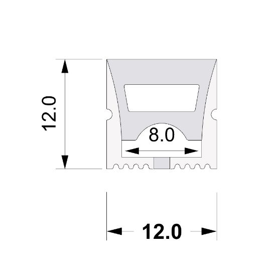 Image de Tube Neon Flex 12x12mm 1m