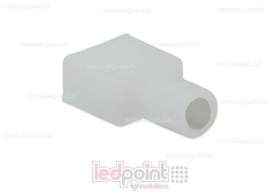 Image de Embout terminal avec trou frontal pour câble d'alimentation pour Led Neon Flex 4x8mm