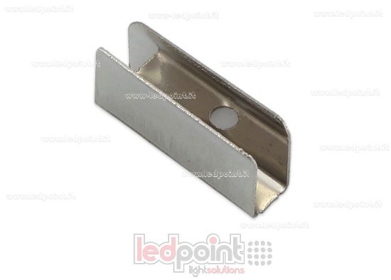 Image de Clip de fixation en acier pour Led Neon Flex 4x8mm