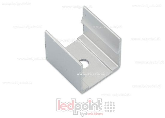 Image de Clip de fixation en aluminium pour Led Neon Flex 16x16mm