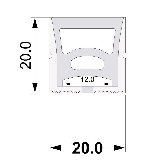 Image de Led Neon Flex 20x20mm 1m