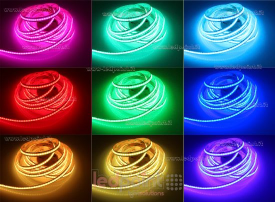 Image de Ruban led COB 5m RGB + CCT 2700-6500K 840leds/m 24V 22W/m