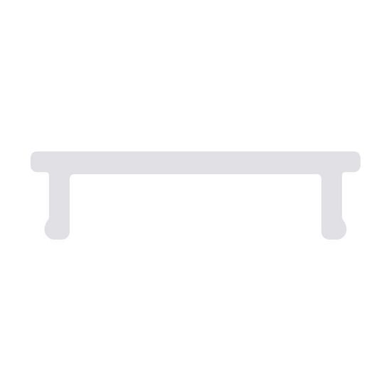 Image de Diffuseur opale pour profilés type LLP-XXXX-03-X3, 3 mètres (économique)