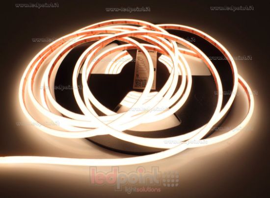 Image de Led Neon Flex 3x5mm blanc chaud 3000K 1515 24V 5,5W 350led/m IP53 (IP65) 5m