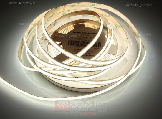 Image de Ruban led 5m blanc 4000K 480leds/m CRI>90 12V 10W/m PCB 8mm avec stabilisateur de courant