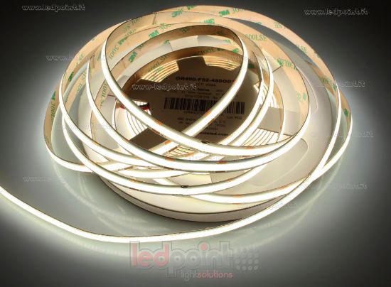 Image de Ruban led 5m blanc 4000K 480leds/m CRI>90 12V 4,8W/m PCB 8mm avec stabilisateur de courant
