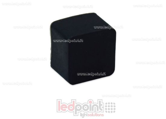 Image de Embout terminal noir pour Led Neon Flex 12x12mm