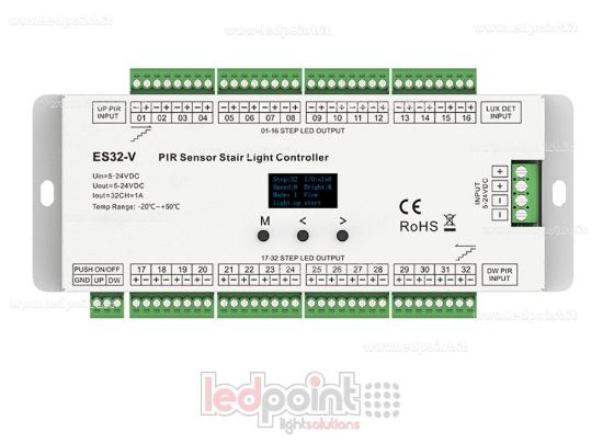Image de Capteur double PIR + contrôleur à double bouton-poussoir pour balance à 32 divisions, 5-24 V CC