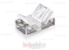 Image de Connecteur pour rubans LED et COB de PCB 10mm, 2 broches et cableo, version réduite transparente