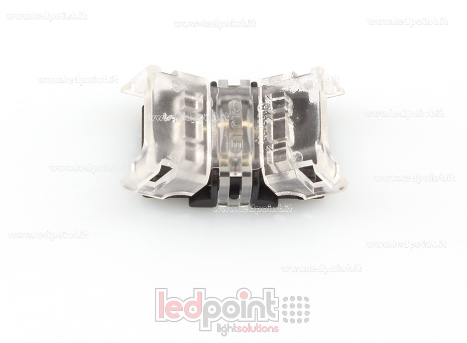 Connecteur transparent pour jonction pour 2835 et 3528 rubans led monochromes (PCB 8mm) C3M-CST-CST-h1
