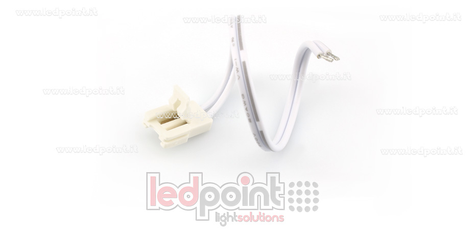 Connecteur pour 2835 et 3528 seule couleur rubans led avec 14cm cable (PCB 8mm), version réduite C3M-CST-W14-s1