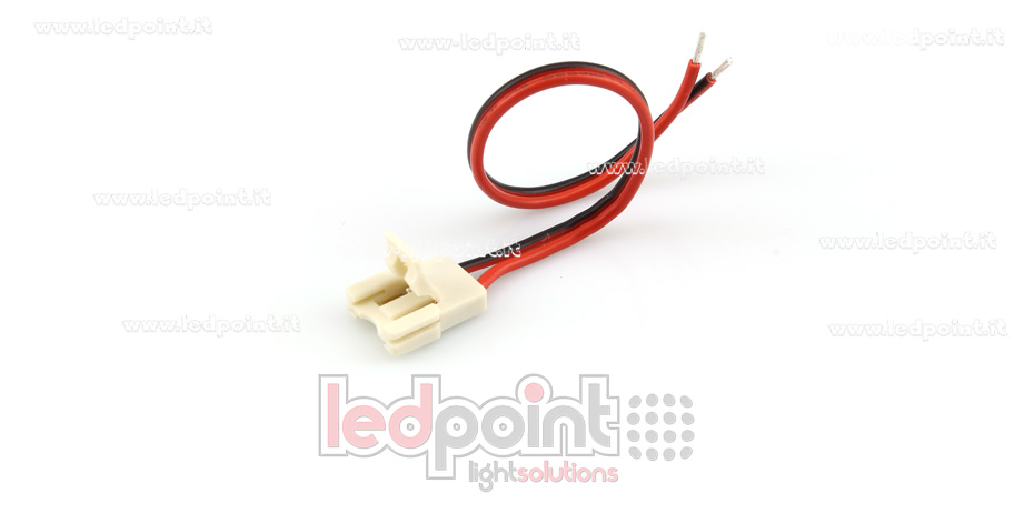 Connecteur pour 2835 et 3528 seule couleur rubans led avec 14cm cable (PCB 8mm), version réduite C3M-CST-W14-s1